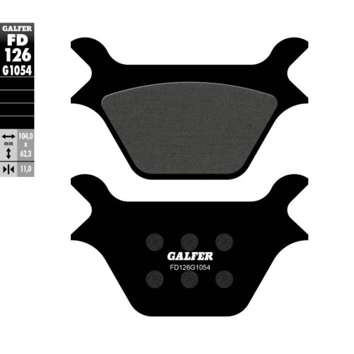 pastillas de freno moto galfer semi metal fd126g10