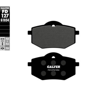 pastillas de freno moto galfer semi metal fd127g10