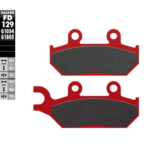 pastillas de freno moto galfer trial top fd129g180