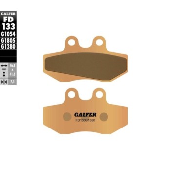 pastillas de freno moto galfer scooter fd133g1380