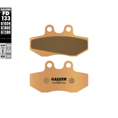 pastillas de freno moto galfer scooter fd133g1380