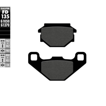 pastillas de freno moto galfer scooter fd135g1050