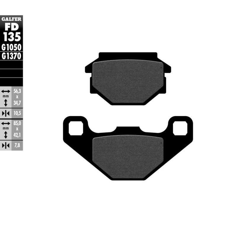 pastillas de freno moto galfer scooter fd135g1050