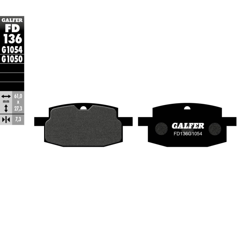 pastillas de freno moto galfer semi metal fd136g10