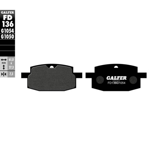 pastillas de freno moto galfer semi metal fd136g10