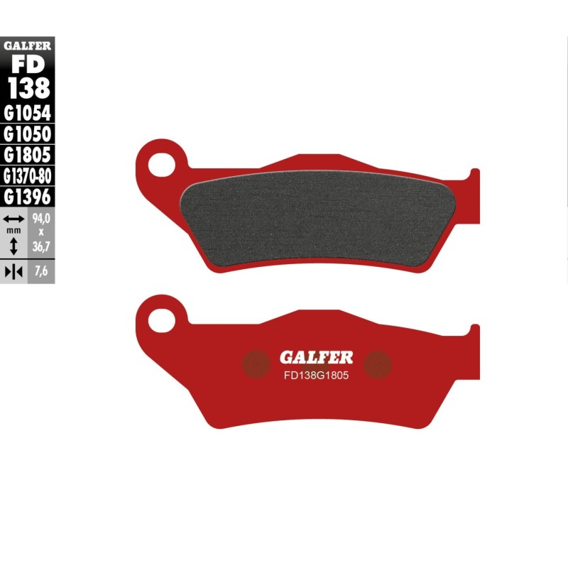 pastillas de freno moto galfer trial top fd138g180