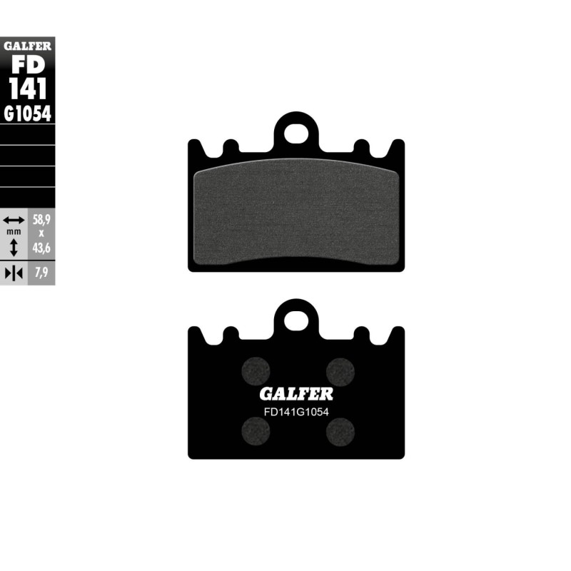 pastillas de freno moto galfer semi metal fd141g10