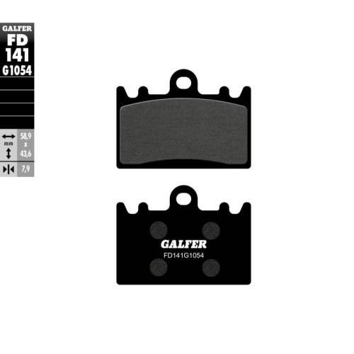 pastillas de freno moto galfer semi metal fd141g10