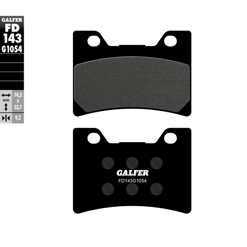 pastillas de freno moto galfer semi metal fd143g10