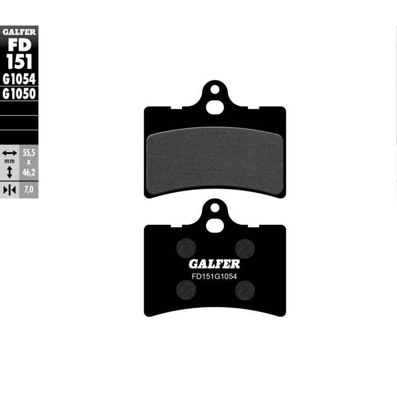 pastillas de freno moto galfer semi metal fd151g10