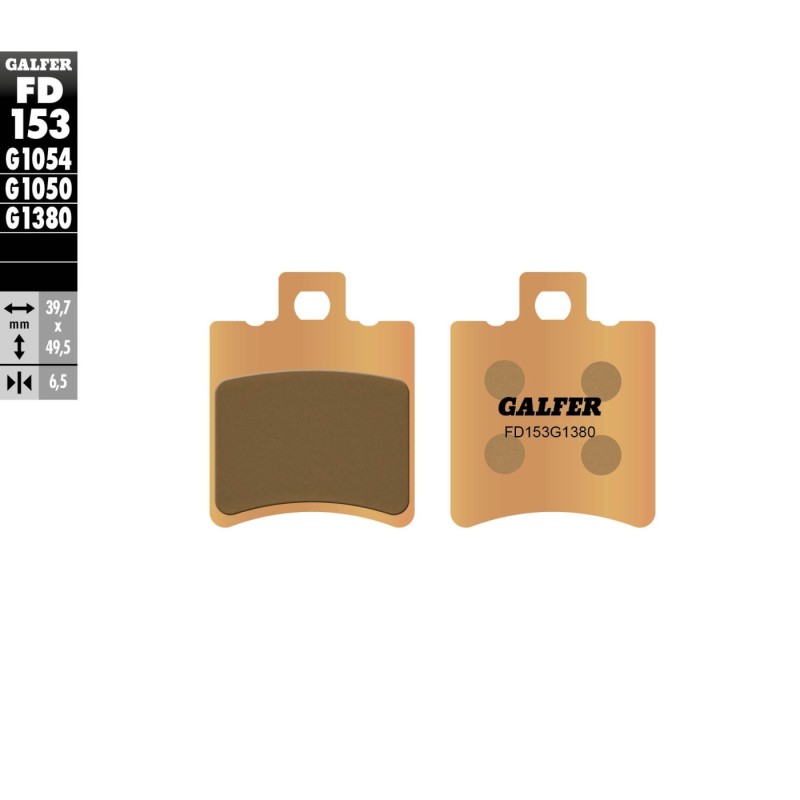 pastillas de freno moto galfer scooter fd153g1380