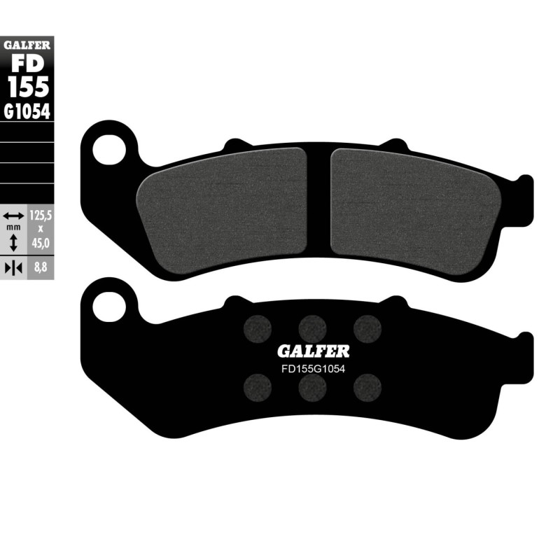 pastillas de freno moto galfer semi metal fd155g10