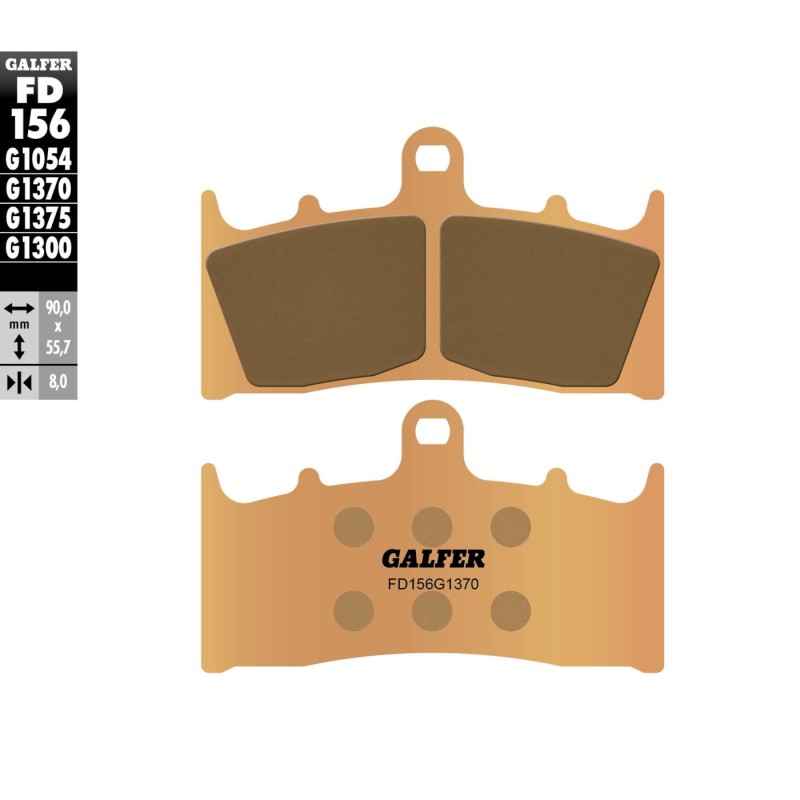 pastillas de freno moto galfer sinter street fd156