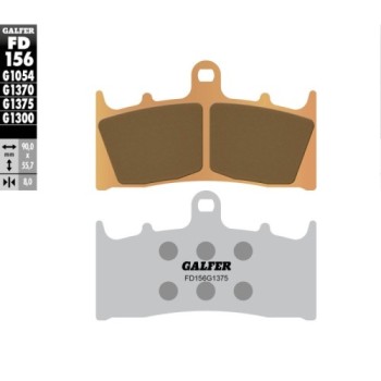 pastillas de freno moto galder sinter sport fd156g