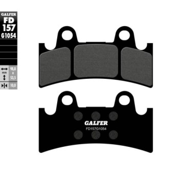 pastillas de freno moto galfer semi metal fd157g10