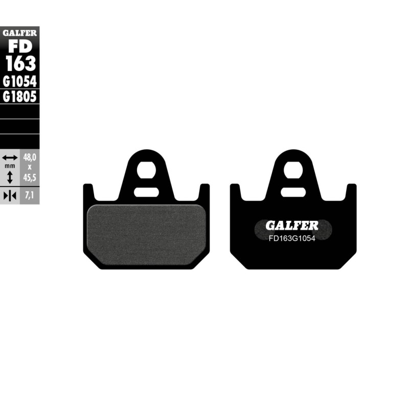 pastillas de freno moto galfer semi metal fd163g10