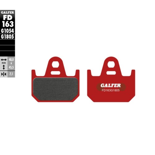 pastillas de freno moto galfer trial top fd163g180