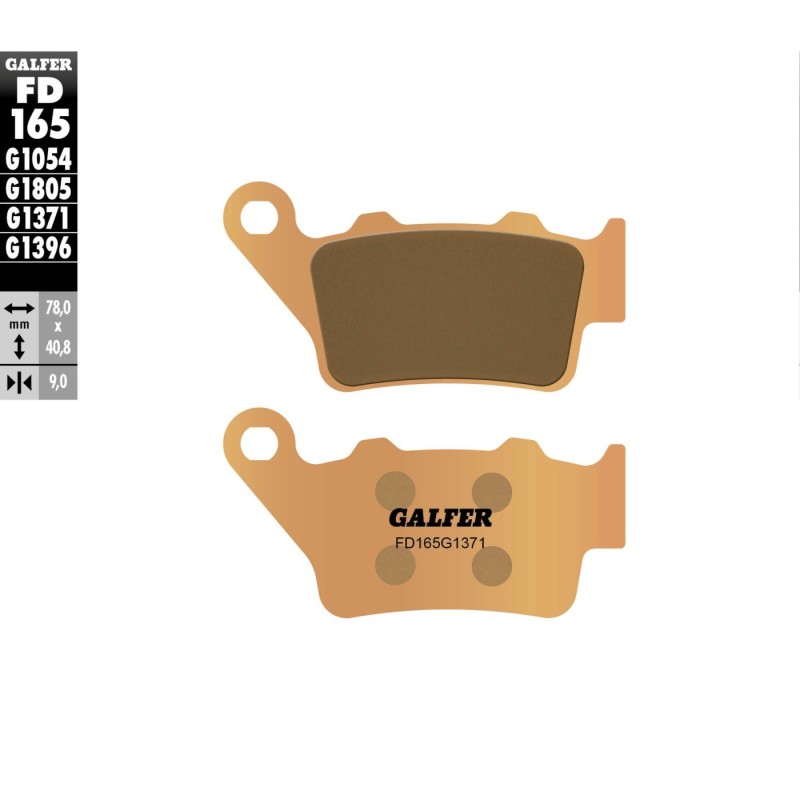 pastillas de freno moto galfer sinter street fd165g1371