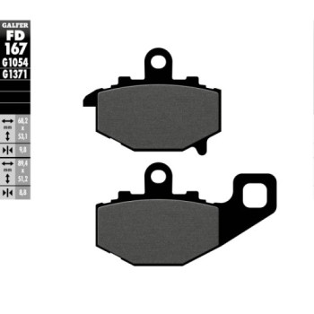 pastillas de freno moto galfer semi metal fd167g10