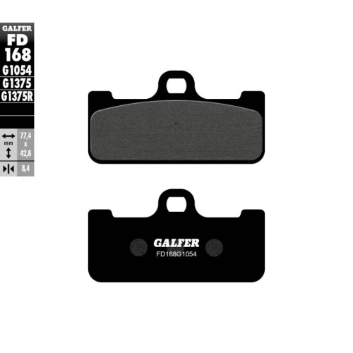 pastillas de freno moto galfer semi metal fd168g10