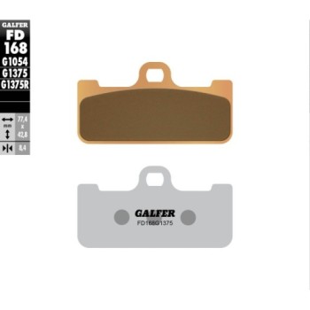 pastillas de freno moto galder sinter sport fd168g