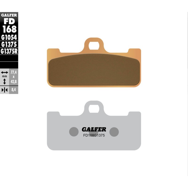pastillas de freno moto galder sinter sport fd168g