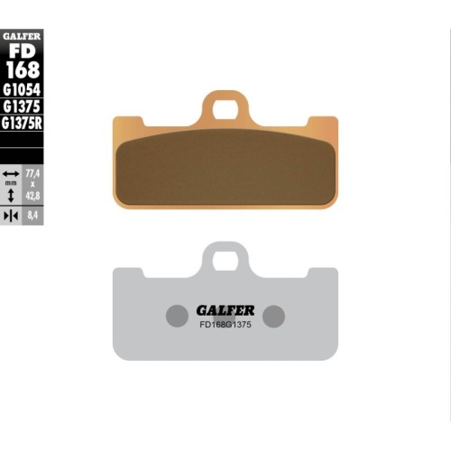 pastillas de freno moto galder sinter sport fd168g