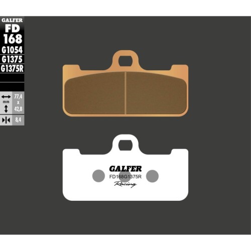 pastillas de freno moto galfer sinter sport r fd16