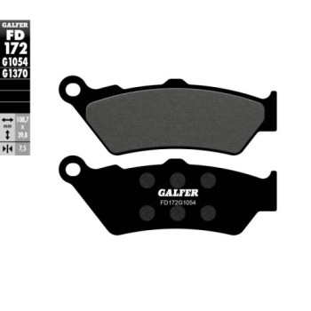 pastillas de freno moto galfer semi metal fd172g10