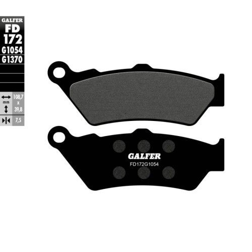 pastillas de freno moto galfer semi metal fd172g10