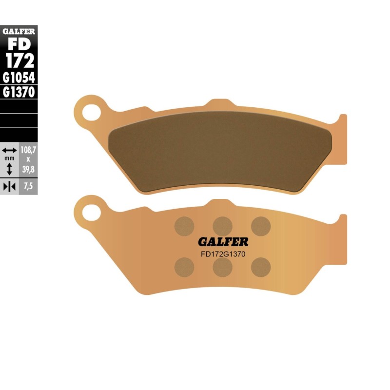 pastillas de freno moto galfer sinter street fd172