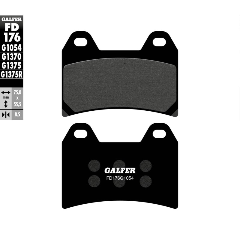 pastillas de freno moto galfer semi metal fd176g10
