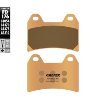 pastillas galfer fd176g1310 sinter racing