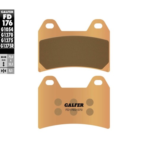 pastillas de freno moto galfer sinter street fd176