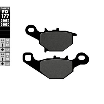 pastillas de freno moto galfer semi metal fd177g10
