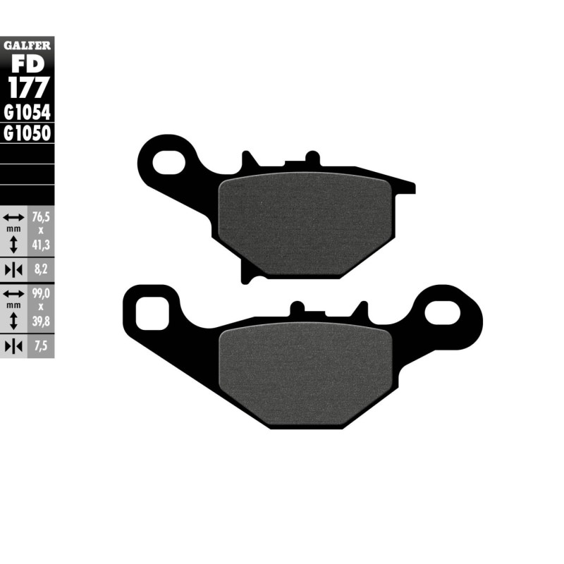 pastillas de freno moto galfer semi metal fd177g10