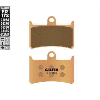 pastillas de freno moto galfer sinter street fd178