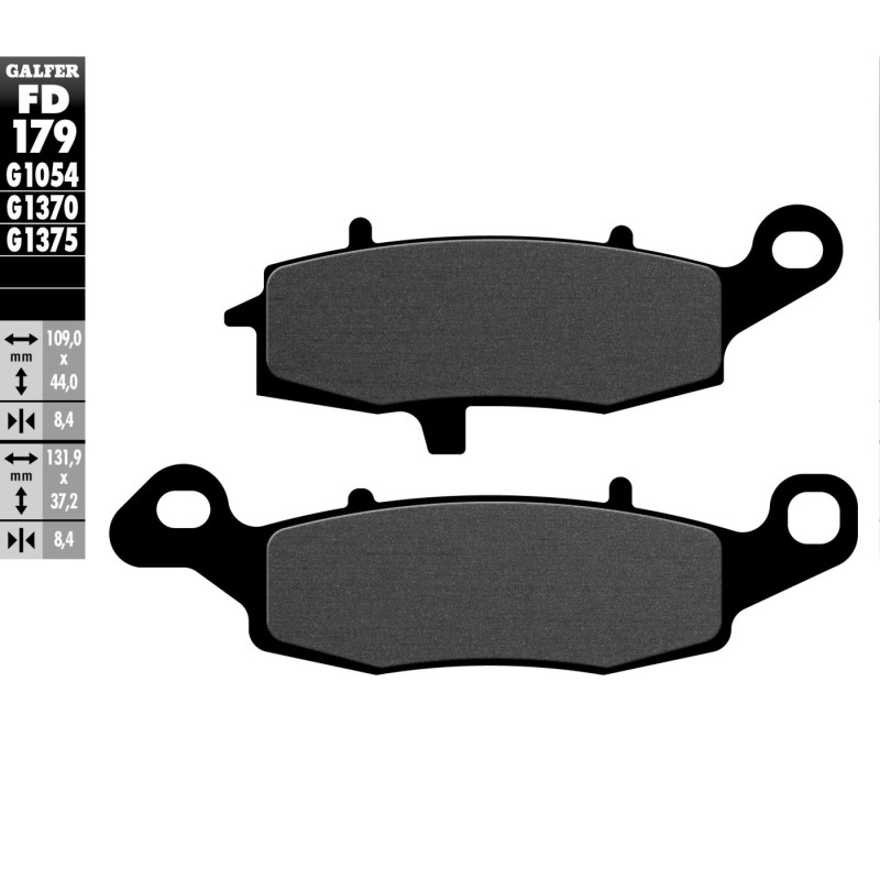 pastillas de freno moto galfer semi metal fd174g1054 delantero derecha trasero