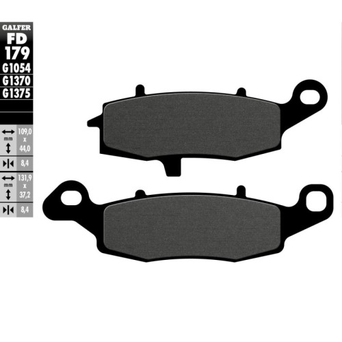 pastillas de freno moto galfer semi metal fd174g1054 delantero derecha trasero