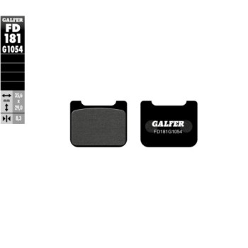 pastillas de freno moto galfer semi metal fd181g10