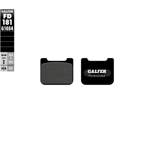 pastillas de freno moto galfer semi metal fd181g10