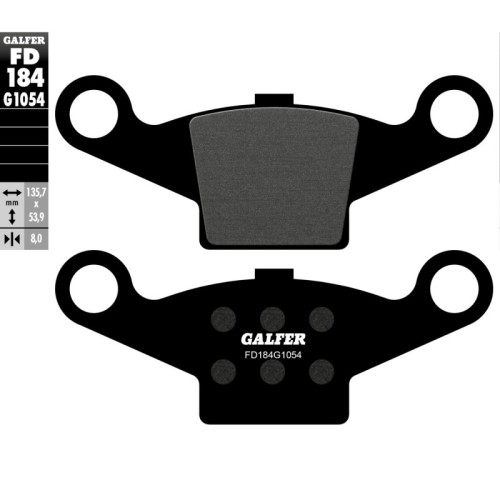 pastillas de freno moto galfer semi metal fd184g10