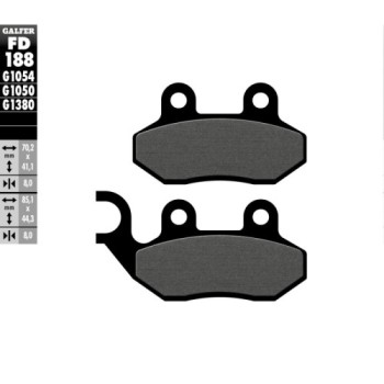 pastillas de freno moto galfer scooter fd188g1050