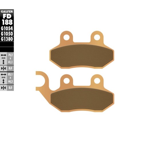 pastillas de freno moto galfer scooter fd188g1380