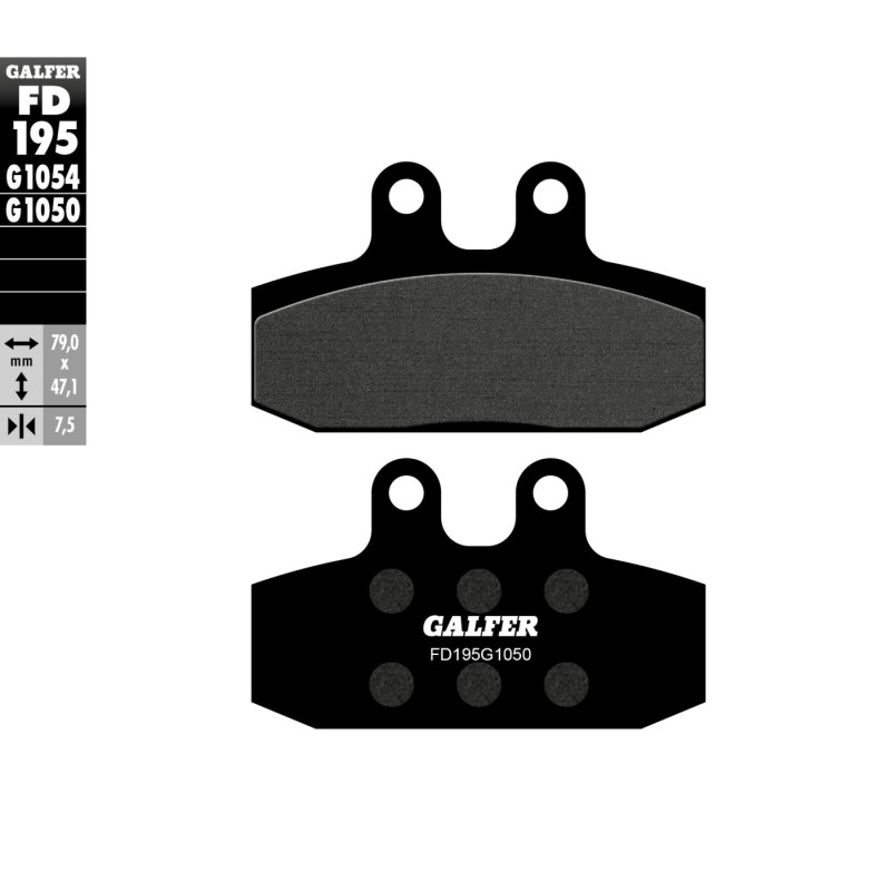 pastillas de freno moto galfer scooter fd195g1050