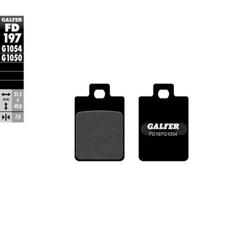 pastillas de freno moto galfer semi metal fd197g10