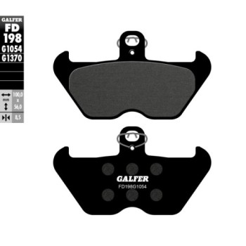 pastillas de freno moto galfer semi metal fd198g10