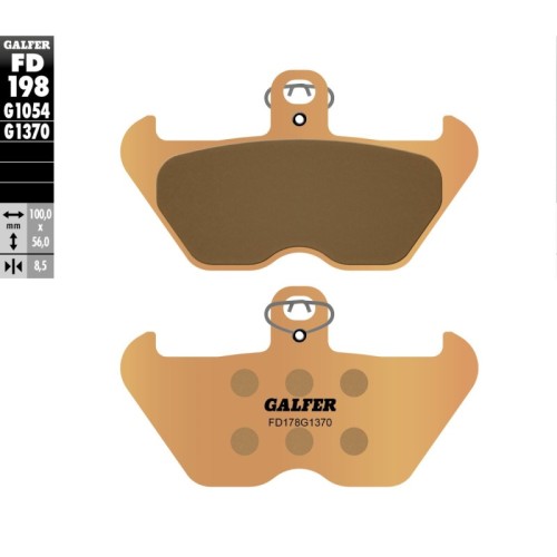 pastillas de freno moto galfer sinter street fd198