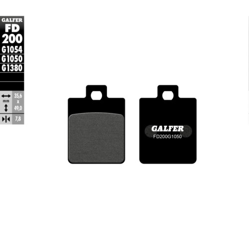 pastillas de freno moto galfer scooter fd200g1050