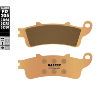 pastillas de freno moto galfer scooter fd205g1380